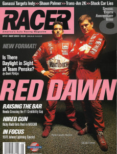 RACER MAGAZINE 2000 MAY - PALMER, GANASSI, PENSKE, RICKY RUDD, JOHNNY LIGHTNING